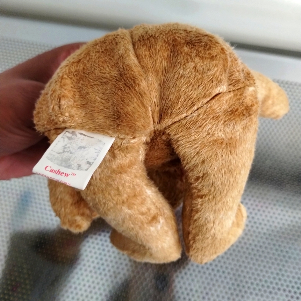 Ty Beanie Babies - CASHEW the SUPER SOFT brown bear soft toy - Picture 9 of 15